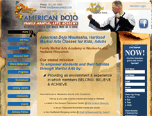 Tablet Screenshot of americandojo.com